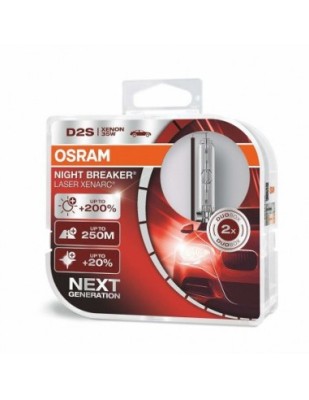 Set 2 Bec auto XENON Osram D2S Night Breaker Laser Xenarc +200% 35W foto