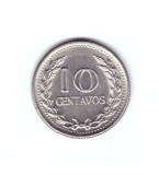 Moneda Columbia 10 centavos 1970, stare foarte buna, curata