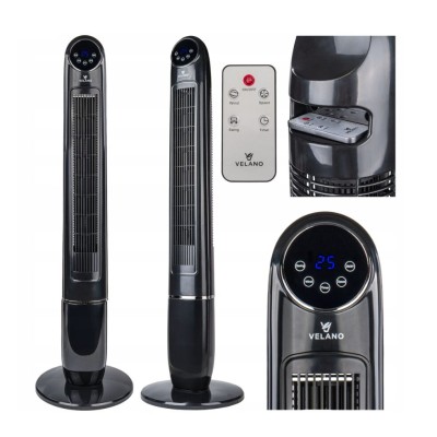 Ventilator turn, design elegant, cronometru, 3 trepte, 60 W, Velano foto