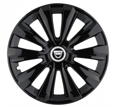 Set 4 Capace Roti, potrivite jantelor de R14, pentru Dacia, model delta negru foto