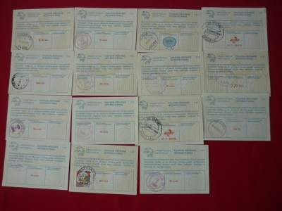 NOTGELD, CUPON CORESPONDENTA INTERNATIONAL LOT 15 BUC. foto