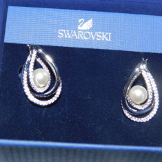 SWAROVSKI , original , cercei noi , ambalaj original , foarte eleganti