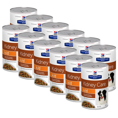 Hill&amp;amp;#039;s Prescription Diet Canine k/d Chicken &amp;amp;amp; Vegetable 12 x 354g foto