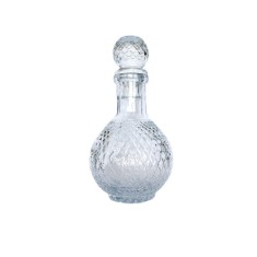 Decantor pentru bauturi cu dop tip toi, sticla, 1050 ml, transparent