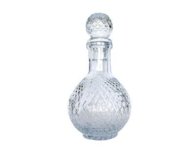 Decantor pentru bauturi cu dop tip toi, sticla, 1050 ml, transparent foto