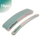 Inginails Pilă unghii zebră - centru verde, 180/180, banană - 10buc