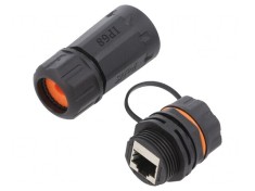 Adaptor Soclu Ecranat RJ45 8p8c Cat 6a x2