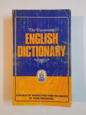 THE UNIVERSITY ENGLISH DICTIONARY , EDITED BY R.F. PATTERSON foto