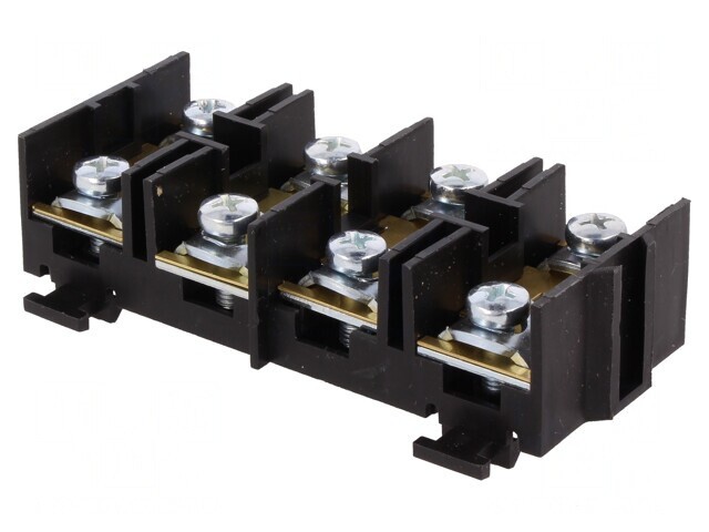 Regletă Conexiuni Terminal cu Şurub 16mm2 76A 4 Piste