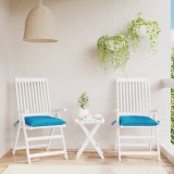 vidaXL Perne de scaun 2 buc. albastru deschis 40x40x7 cm textil oxford