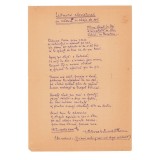 Victor Valeriu Martinescu, manuscrisul poeziei &bdquo;Leitmotiv claviatural cu măsură &icirc;n cheia de sol&rdquo;