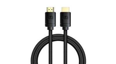 Cablu HDMI 2.1 Baseus High Definition Series, 8K 60Hz, 3D, HDR, 48Gbps, 1m (negru) foto