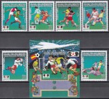 Libia 1985 - Campionatul Mondial de Fotbal - Mexic 1986, Serie + Colita, RARE, MNH