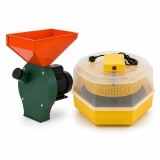 Cumpara ieftin Set moara electrica pentru cereale 3.5 kW si incubator electric pentru oua, Cleo, model 5 DEPOX&reg;, galben/verde