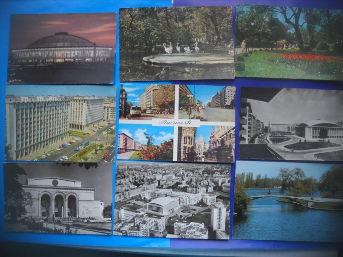 HOPCT LOT NR 344 BUCURESTI -9 CARTI POSTALE-RPR-CIRCULATE