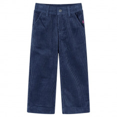 Pantaloni de copii din velur, bleumarin, 104