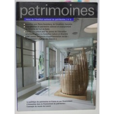 PATRIMOINES , REVUE DE L &#039;INSTITUT NATIONAL DU PATRIMOINE , No. 5 , 2009 , PREZINTA SUBLINIERI *