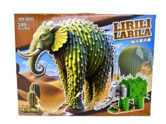 Set constructie Elefant Tralalero tralala cactus LIRILI LARILA 249 piese figurina creativa model desert 8001
