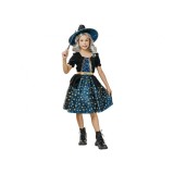Costum carnaval vrajitoare pentru copii, marime 110 - 120 cm (5-6 Ani)