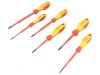 Set Șurubelnițe Izolate 1kVAC Phillips și Plată 6 Bucăți, KNIPEX