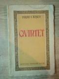 QVINTET de IULIU I. ROSCA , Bucuresti , contine dedicatia autorului