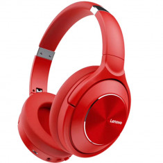 Casti Wireless Lenovo HD700 Noise Cancelling Red foto