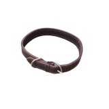Zgarda Caini Piele Naturala Maro 70cm, Ajustabila 51-62cm, 2XL, Talie Mare, Confectionata Manual