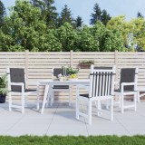 Set 4 Perne Scaun cu Spatar Mic vidaXL, Antracit, Textil Oxford, 50x40x3/60x50x3 cm, Rezistent Apa, Interior/Exterior