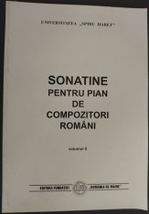 PARTITURI:SONATINE PENTRU PIAN DE COMPOZITORI ROMANI VOL.2:Tiberiu Olah/Sigismund Toduta/Martian Negrea/Adrian Iorgulescu/Th.Dragulescu/Doru Popovici+