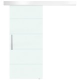 HOMCOM, usa glisanta din sticla securizata satinata, 90x205 cm | Aosom Romania
