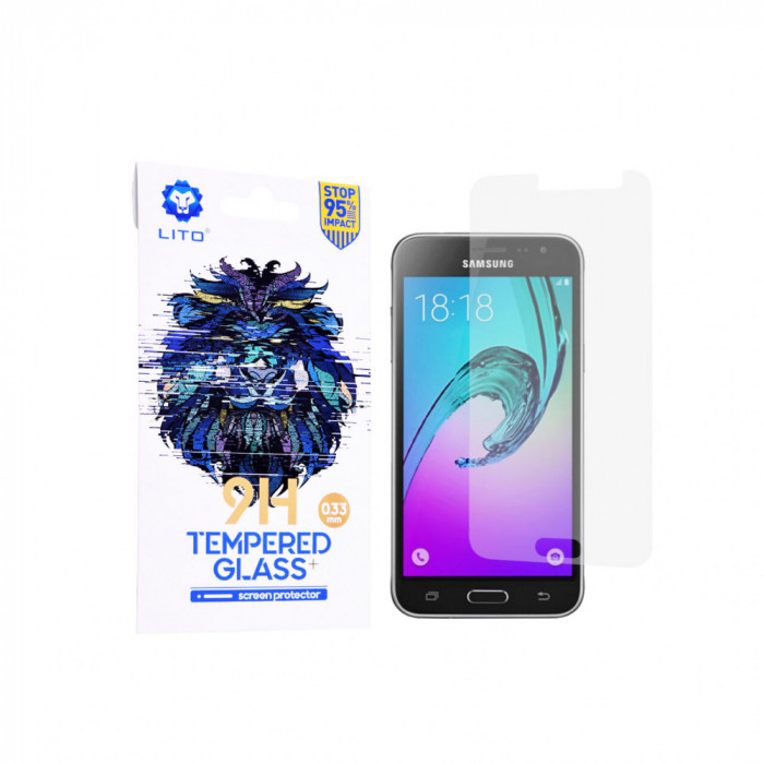 Folie Sticla pentru Samsung Galaxy J3 2016 Lito 2.5D Classic Glass Transparent