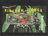 Tonga 2016-Fauna,Fluturi,bloc 2 valori,dant.,MNH,Mi.Bl.96