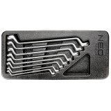 Modul chei inelare duble cotite, set 8 buc, 6-22 mm 84-233