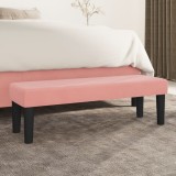 Gossi banca, roz, 100x30x30 cm, catifea