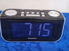 AudioSonic CL-480 | Radio cu ceas, Alarma, 5W, LED, Negru|Gri foto