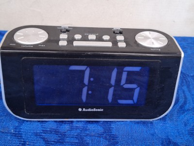 AudioSonic CL-480 | Radio cu ceas, Alarma, 5W, LED, Negru | Gri** foto