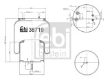 FEBI BILSTEIN 38719 Burduf, suspensie pneumatica