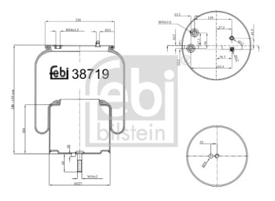 FEBI BILSTEIN 38719 Burduf, suspensie pneumatica foto