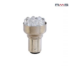 Bec led 12V 12 leduri tip Ba15s albastru