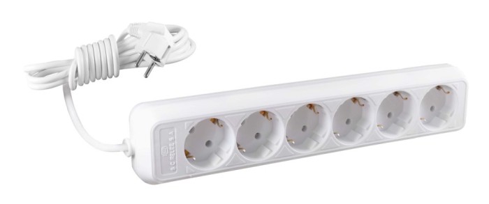 Prelungitor 038466, 6 prize, 5 m, 2500W, 3 x 1 mmp, contact de protectie
