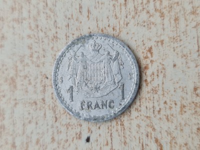 1 franc 1943 Monaco. foto