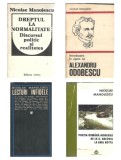 Pachet 4 carti Nicolae Manolescu: Dreptul la normalitate, Lecturi infidele, Poezia romana moderna, Introducere Alexandru Odobescu. Stare buna.