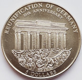 2594 Liberia 5 Dollars 2000 Reunification of Germany