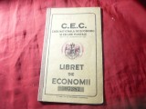 Carnet de C.E.C. regalist - supratipar R.P.R. emis dupa stabilizarea 1947