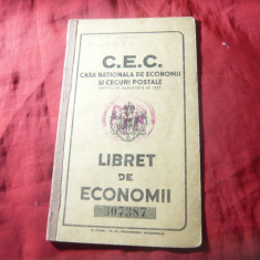 Carnet de C.E.C. regalist - supratipar R.P.R. emis dupa stabilizarea 1947