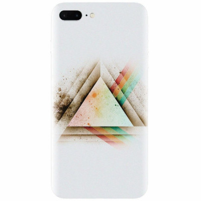 Husa silicon pentru Apple Iphone 7 Plus, Abstract Grunge Light Triangle foto