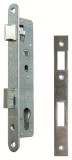 Broasca usa, incastrata, 90 mm, usa PVC, inchidere cu cilindru, zavor reversibil, galvanizat