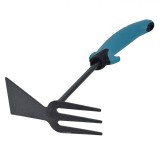 Sapă Dublă Grădină, Metal, M&acirc;ner PP Ergonomic, Albastru/Negru, 30 cm