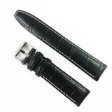 Cumpara ieftin Curea de ceas Neagra din piele naturala - 18mm, 20mm, 22mm - WZ3392