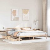 Cumpara ieftin Cadru de pat fără saltea, 180x200 cm, lemn masiv pin
